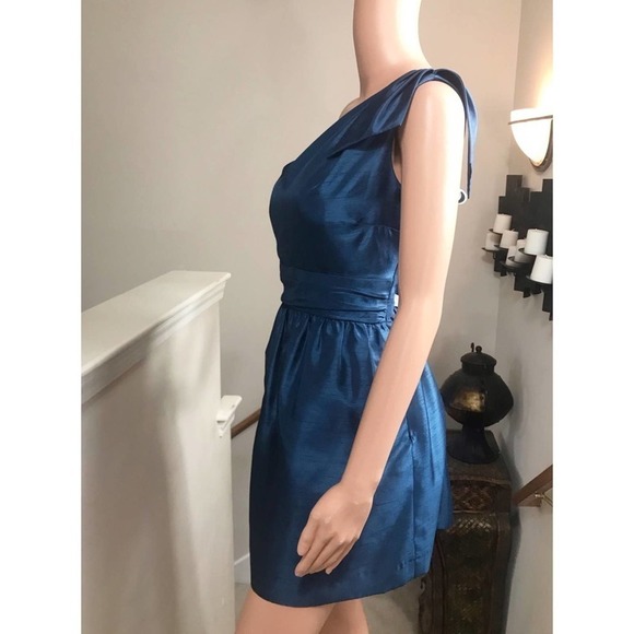 Jenny Yoo, Turquoise One Shoulder formal…    Size 12 - Picture 7 of 8